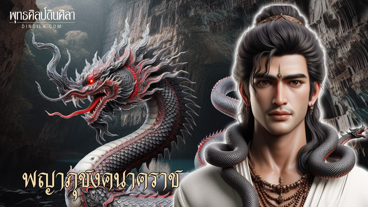 พญาภุชงค์ฺนาคราช พญานาคสีเทาแดง